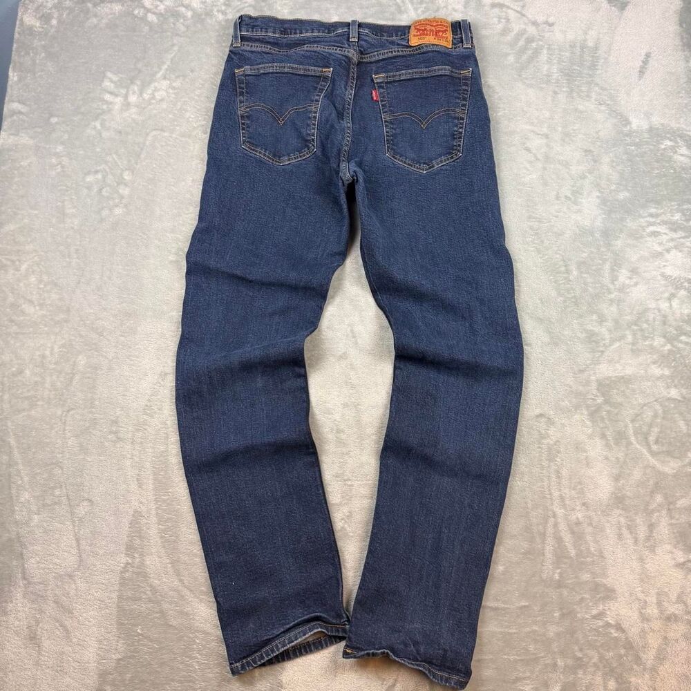 Levi-s Men's Navy and Blue Jeans